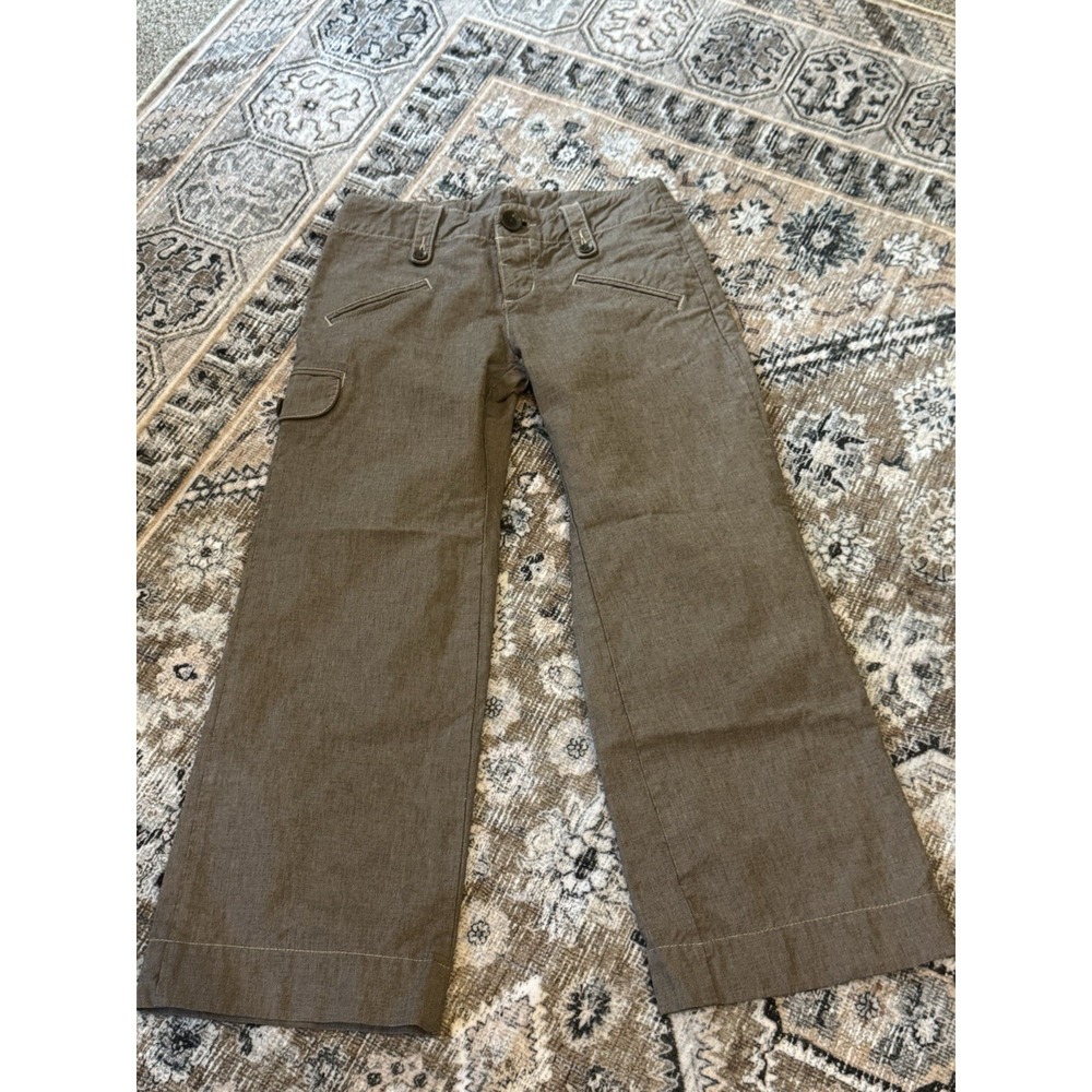 James Perse Women's Size 27 Gray Low-Rise Cropped Bootcut Wide Leg Pants